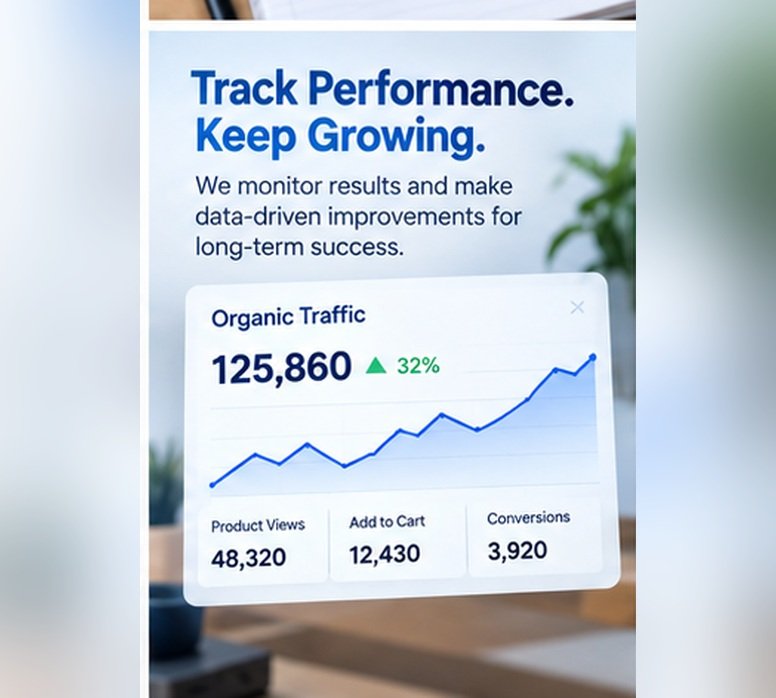 Track performance, keep growing - we monitor results and make data-driven improvements for long-term success