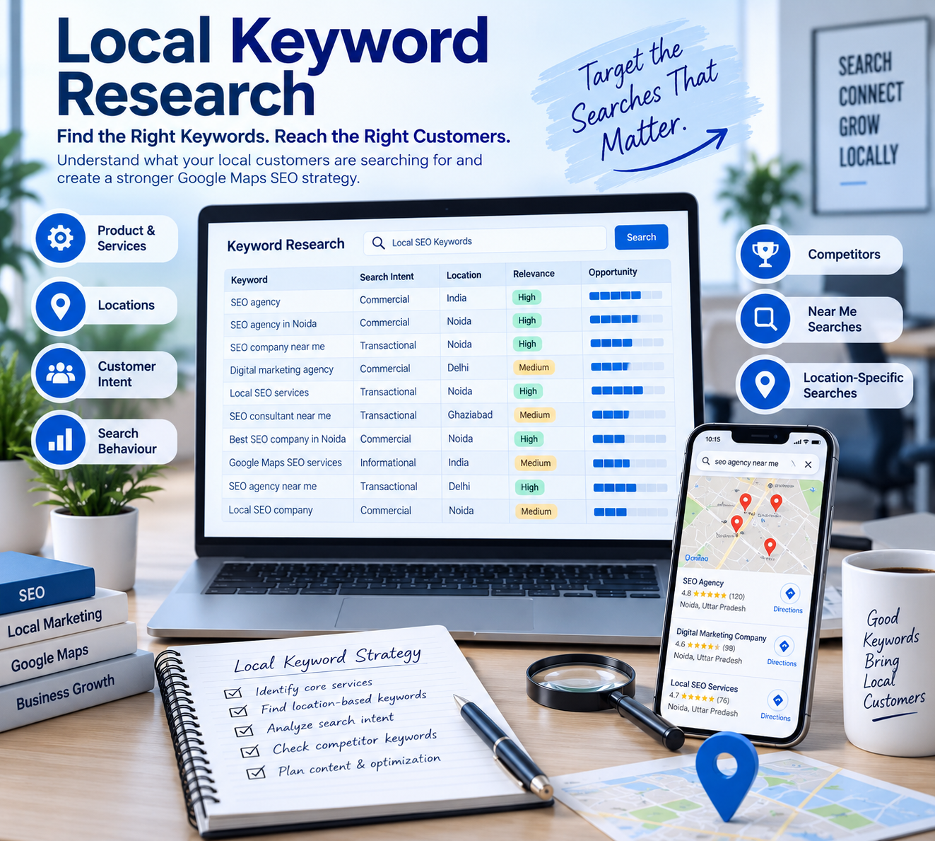 Local keyword research - find the right keywords, reach the right customers