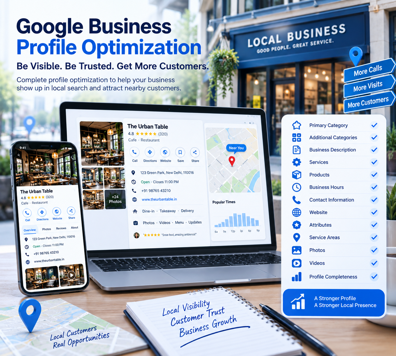Google Business Profile optimization - be visible, be trusted, get more customers
