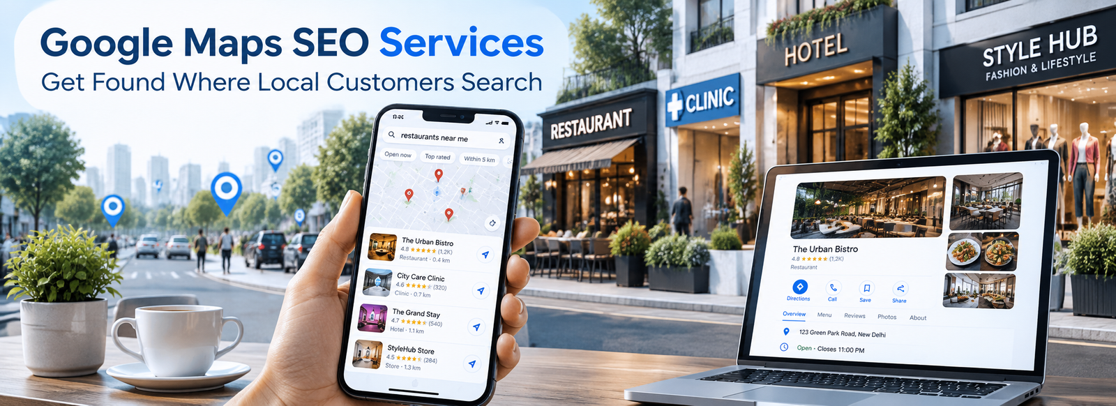 Google Maps SEO Services - get found where local customers search