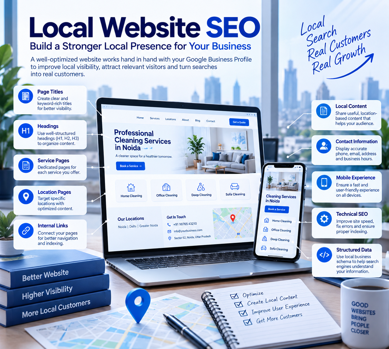 Local website SEO - build a stronger local presence for your business