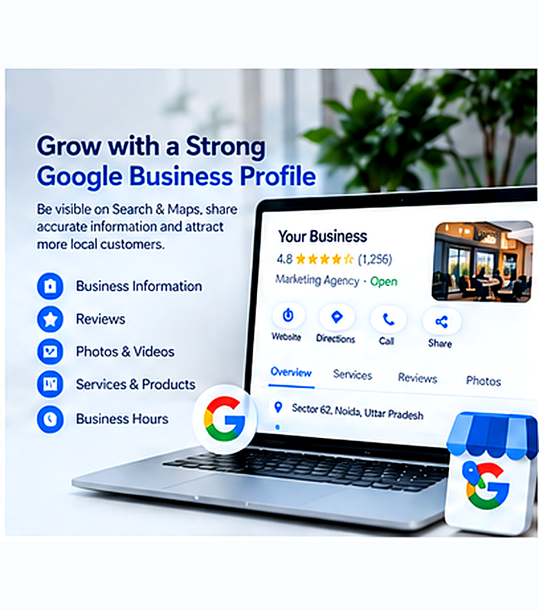Grow with a strong Google Business Profile - be visible on search and maps