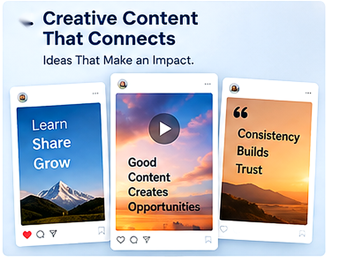 Creative content that connects - ideas that make an impact