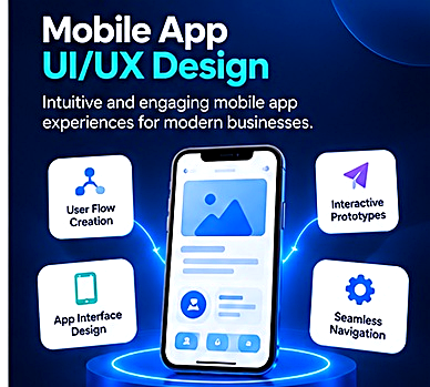 Mobile App UI/UX Design - intuitive and engaging mobile app experiences for modern businesses