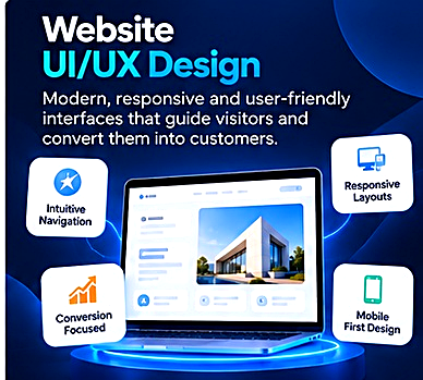 Website UI/UX Design - modern, responsive and user-friendly interfaces that convert visitors into customers